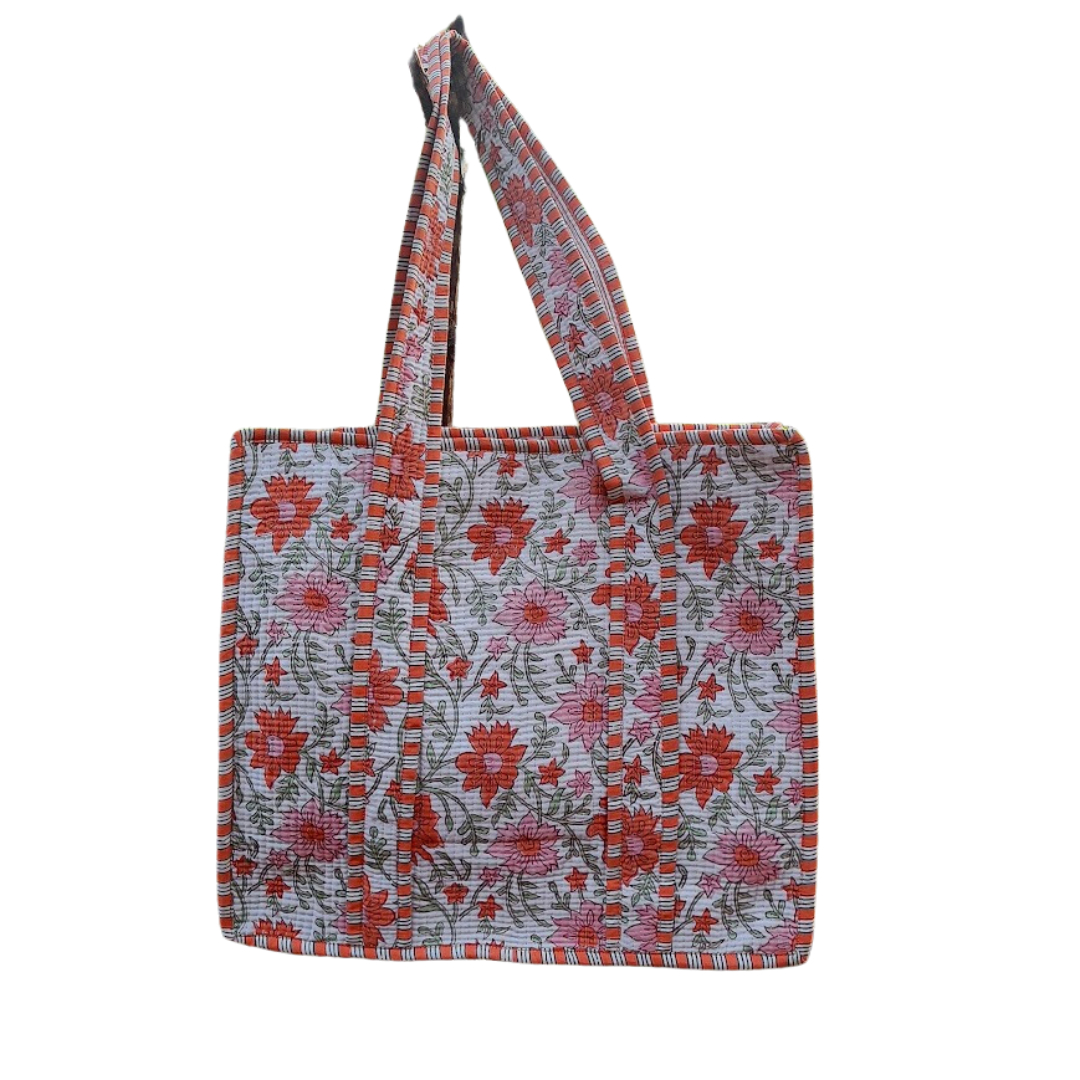 Block Printed Hand Bags