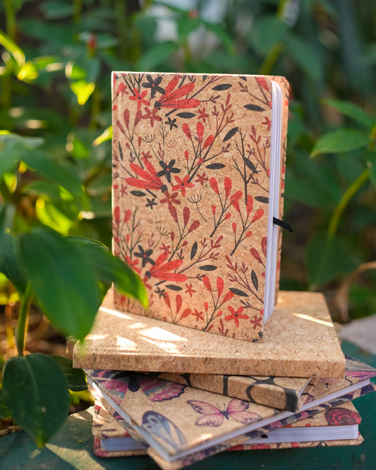 Recycled Paper Cork Diary
