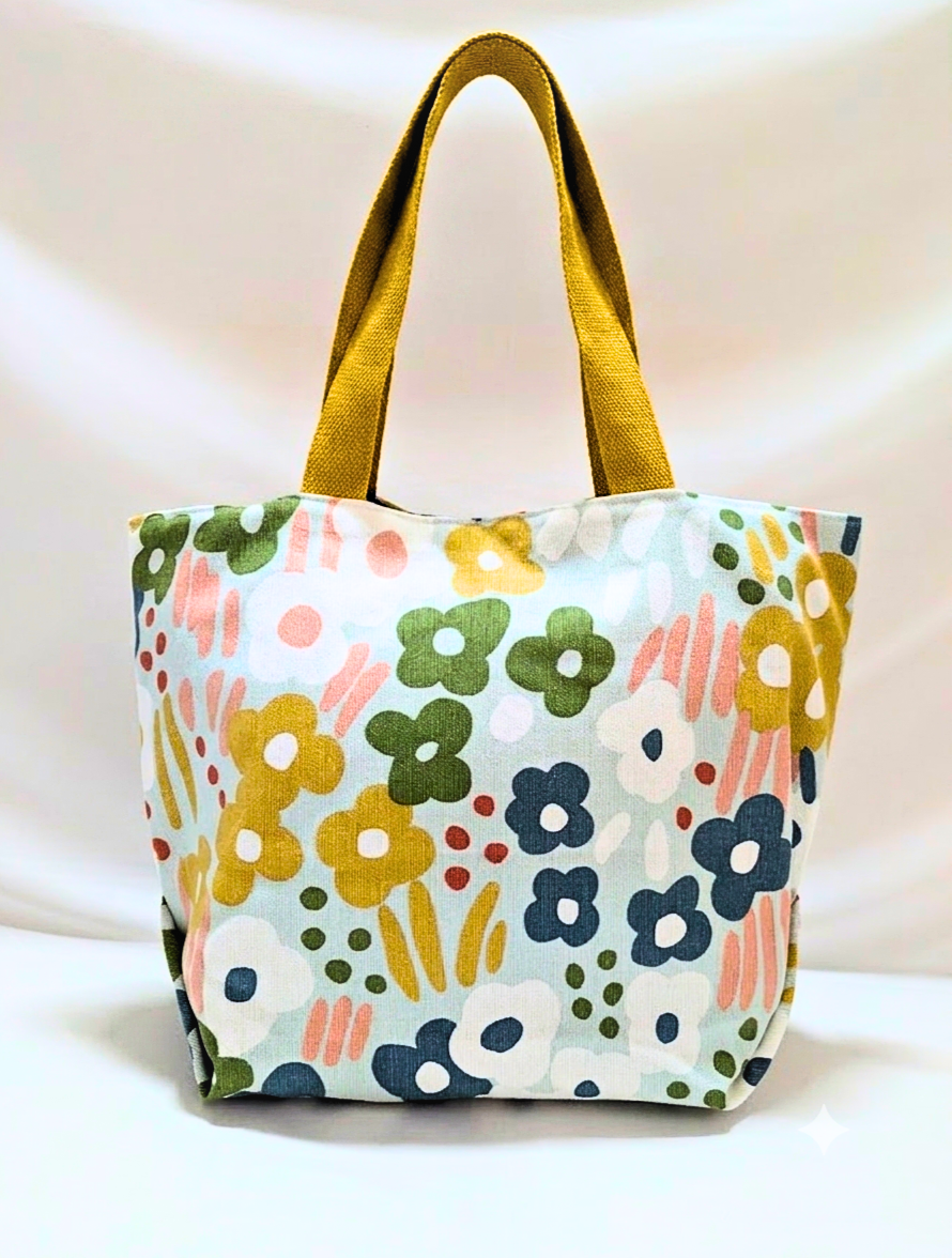 Maxi Tote Bag - Green and Yellow