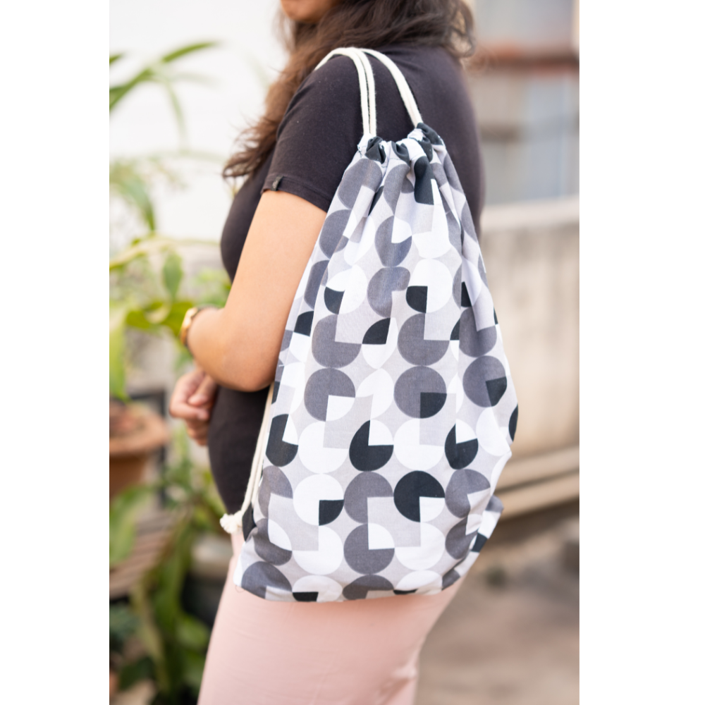 Foldable Backpack - Circles