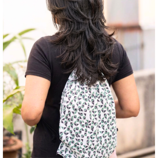 Foldable Backpack - Triangles