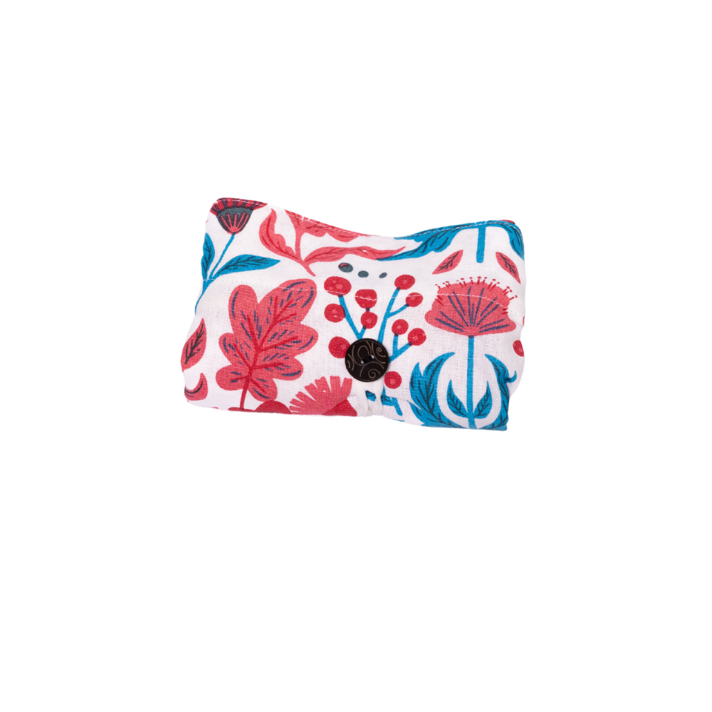Foldable Zipper Tote - Pink Floral