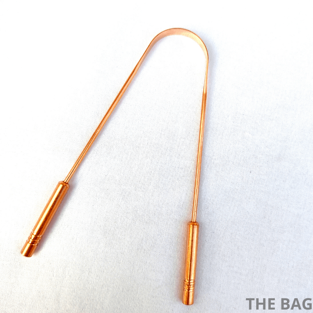 Copper tongue cleaner eco friendly devices - THE BAG