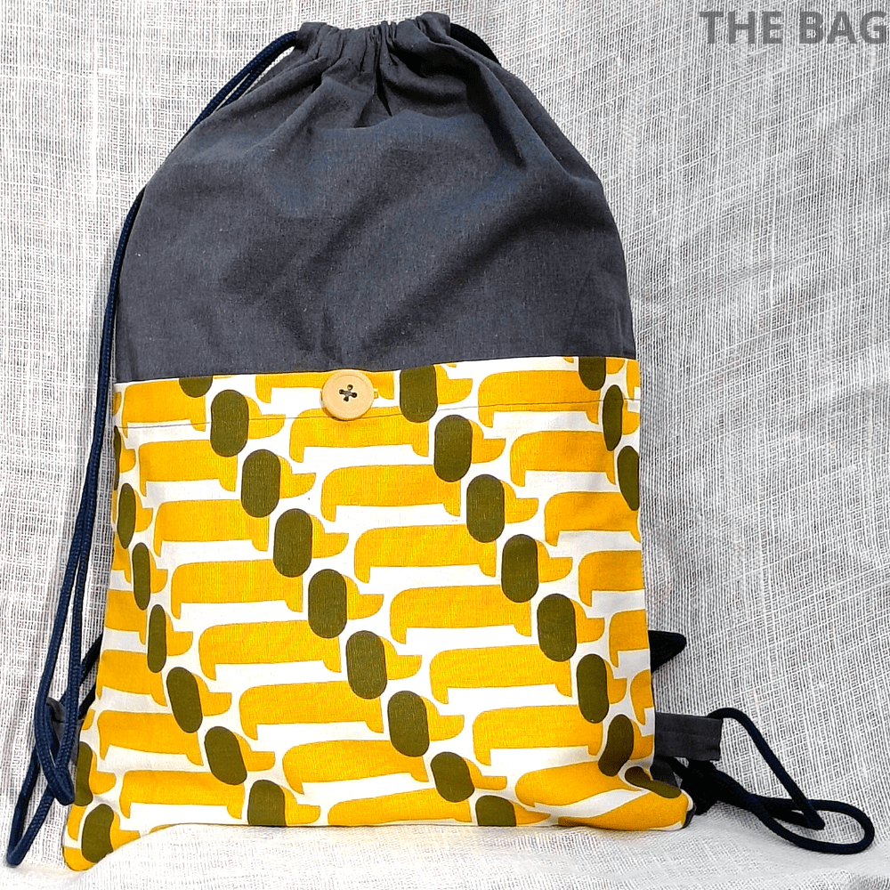 Yellow cotton bag printing - THE BAG