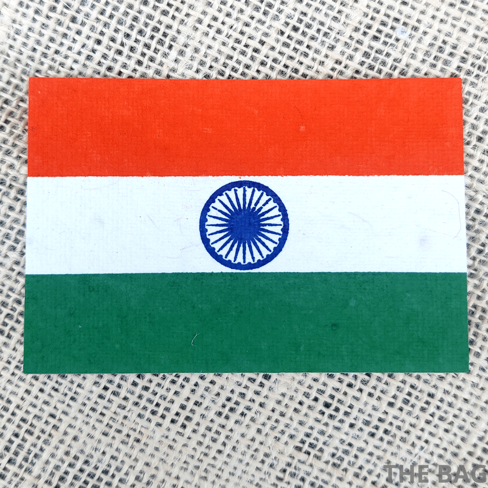Seed paper National Flag for your Independence Day celebrations. Plastic free flags, plant able flags