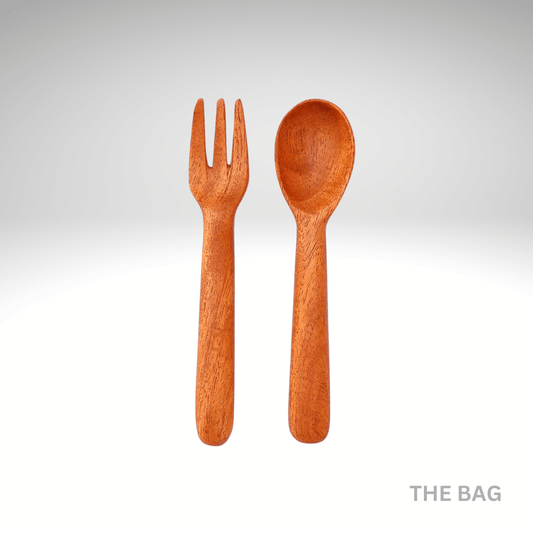 Neem wood spoons and forks - Kids