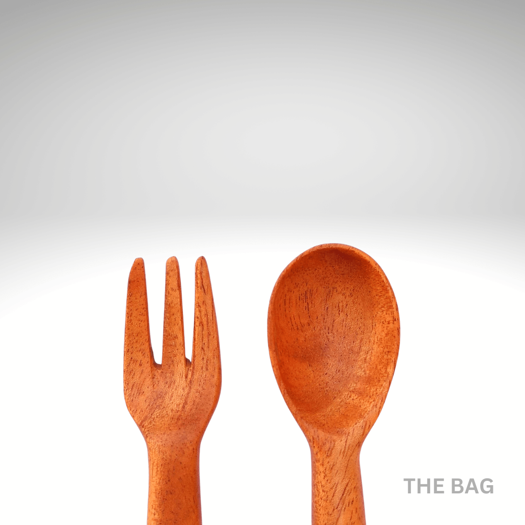Neem wood spoons and forks - Kids